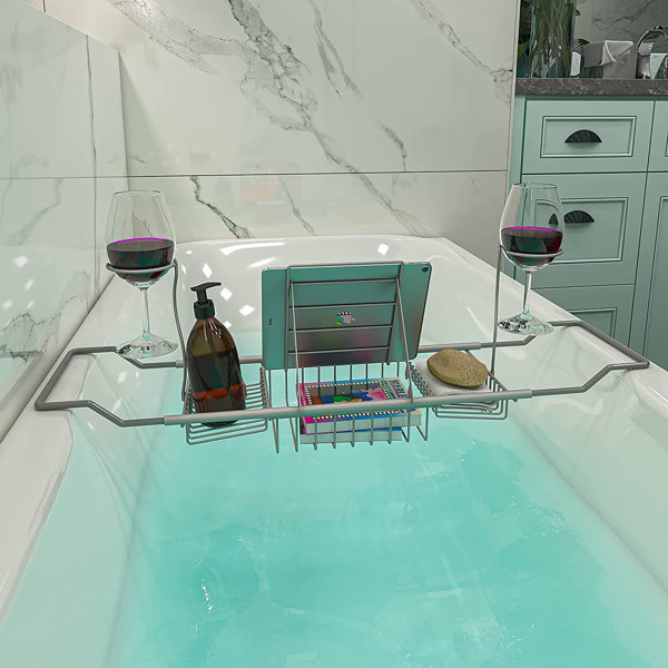 Belfry Bathroom Kaeden Freestanding Stainless Steel Bath Rack Wayfair